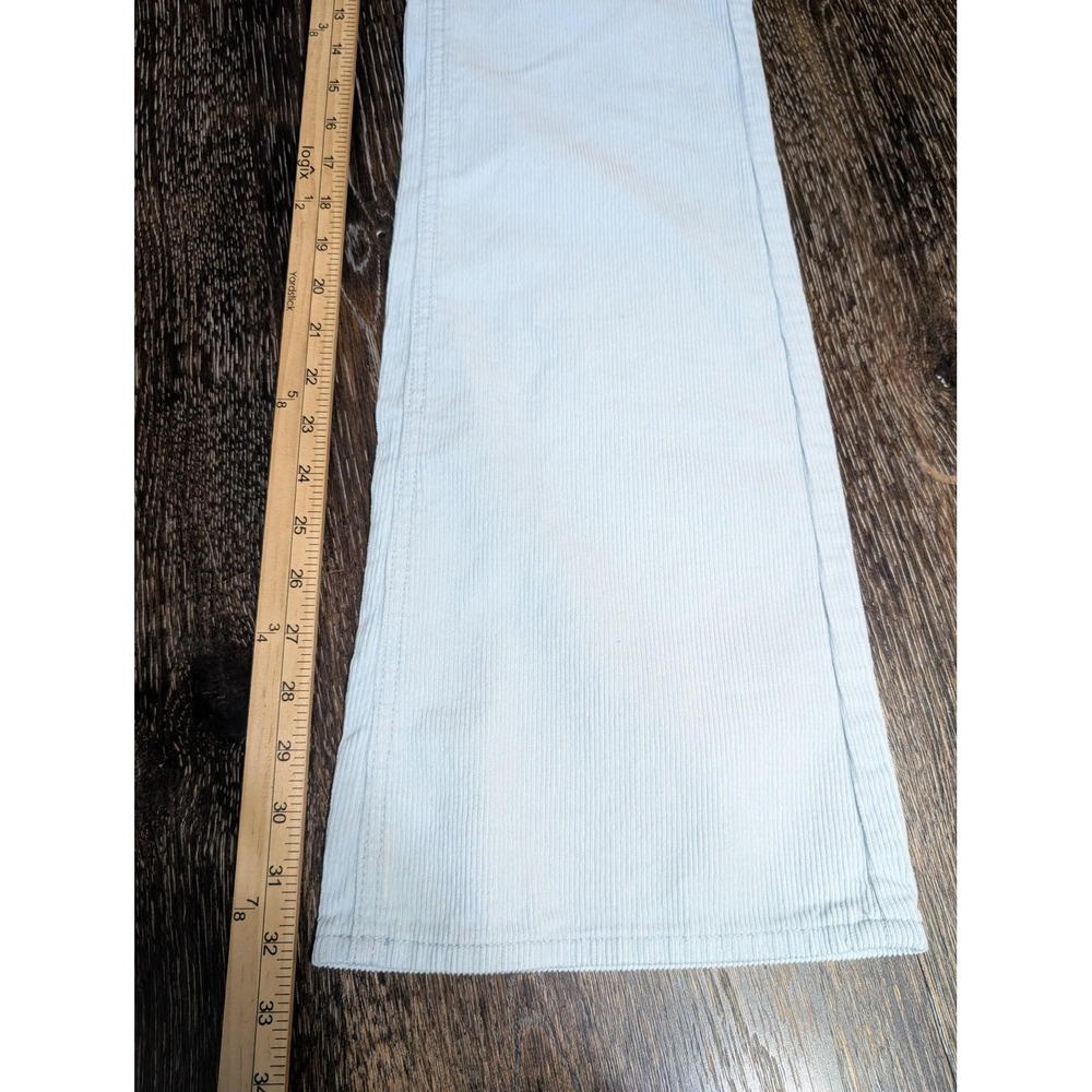 Pacsun High Rise Bootcut Jeans Womens 26 Light Blue Corduroy Pants 100% Cotton - Picture 11 of 13